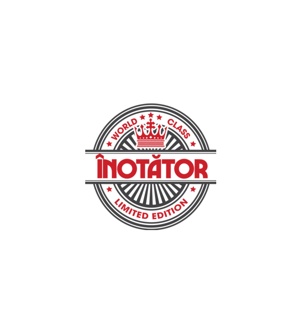 înotător model negru pe tricou