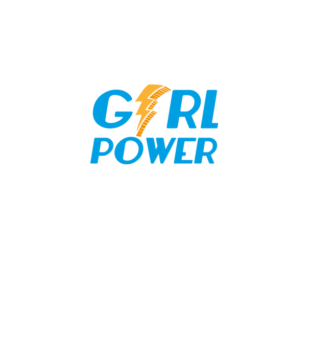 GirlPower model negru pe tricou