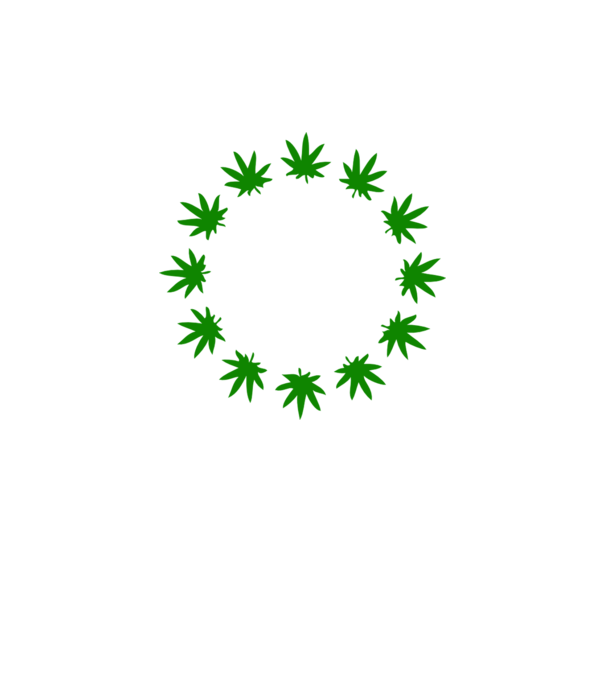 Euro marihuana model galben neon pe tricou