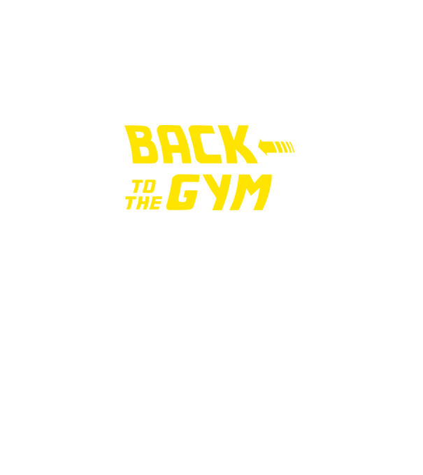 Back to the gym model negru pe tricou