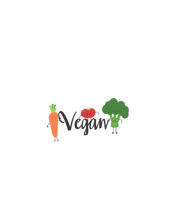 Vegan veggies model alb pe tricou