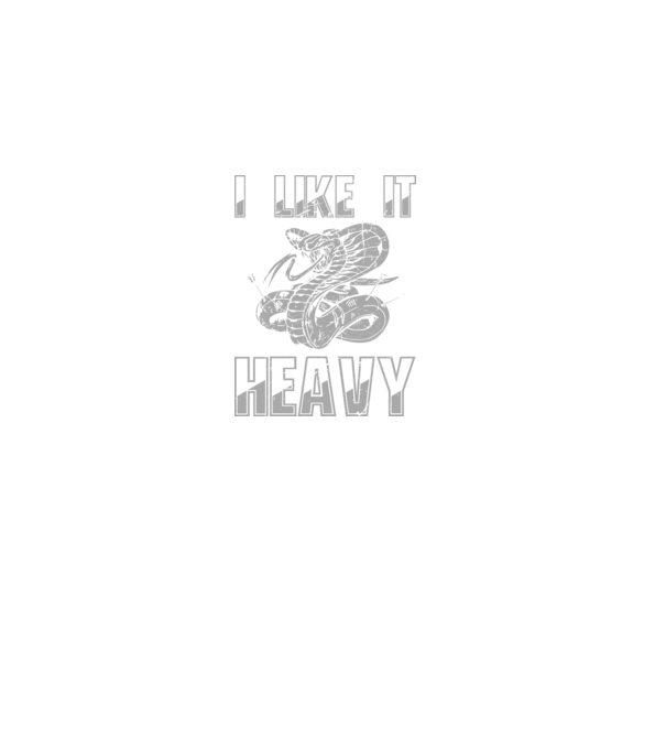I like it heavy model negru pe tricou