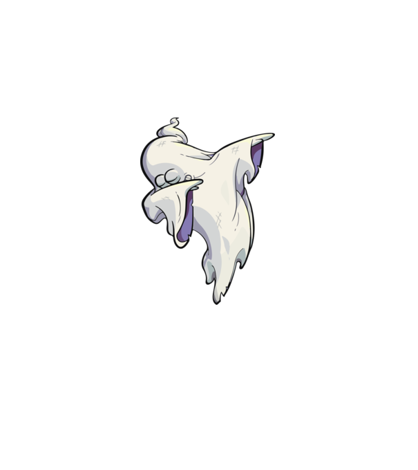 Dab ghost model negru pe tricou