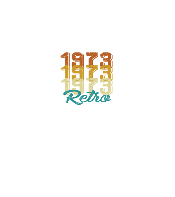 Retro 1973 model negru pe tricou