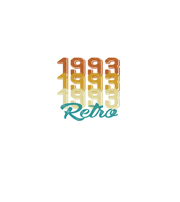 Retro 1993 model negru pe tricou