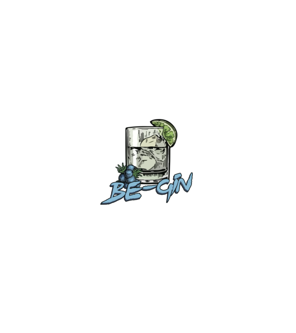 Let the fun be gin model negru pe tricou