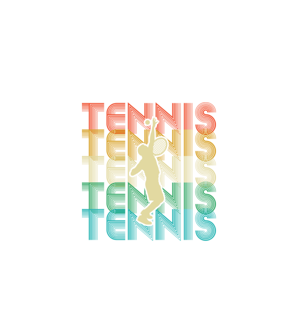 Tennis retro model negru pe tricou
