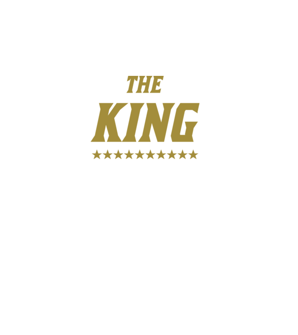 The King model negru pe tricou