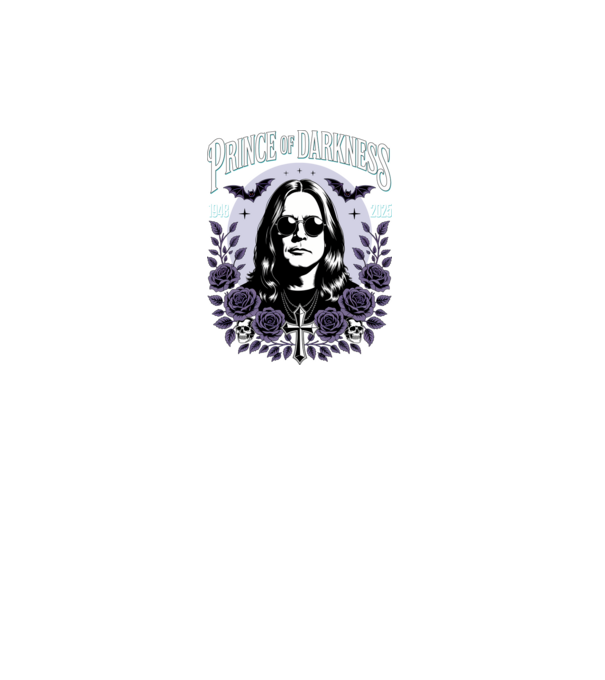 Prince of Darkness model negru pe tricou
