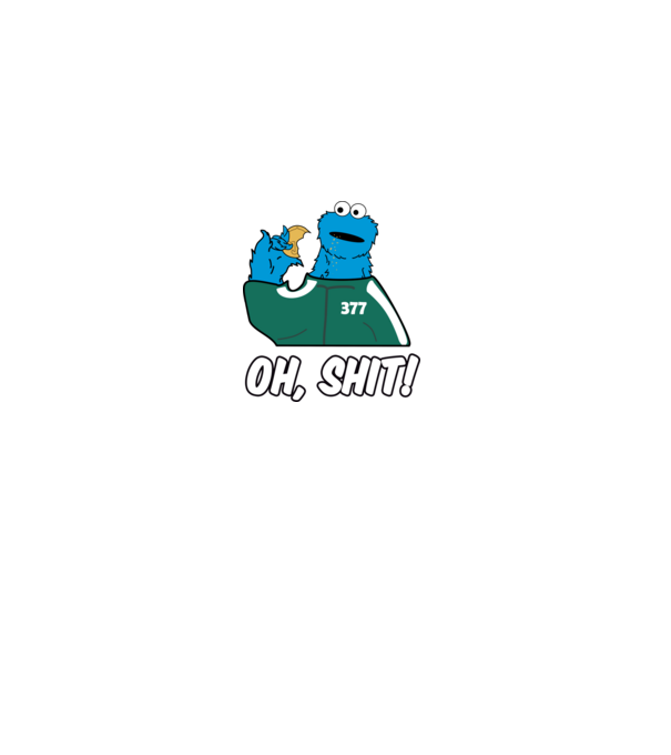 cookie monster squid game parody model negru pe tricou