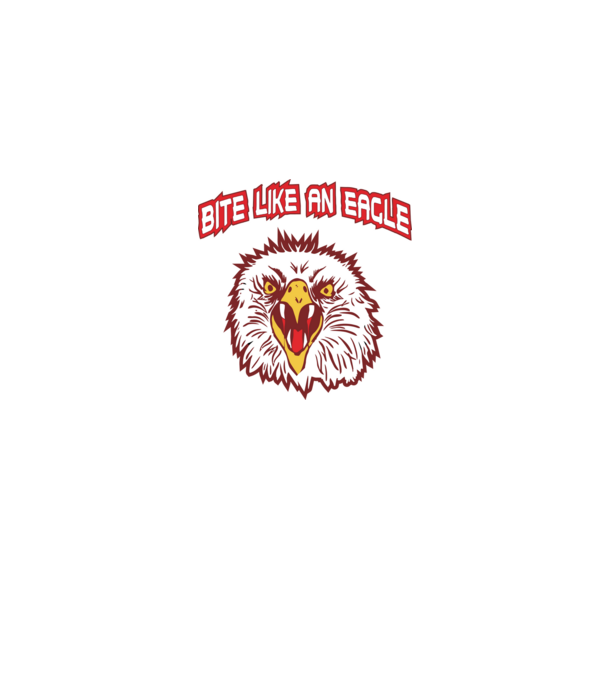 bite like an eagle cobra kai model albastru jeanși pe tricou