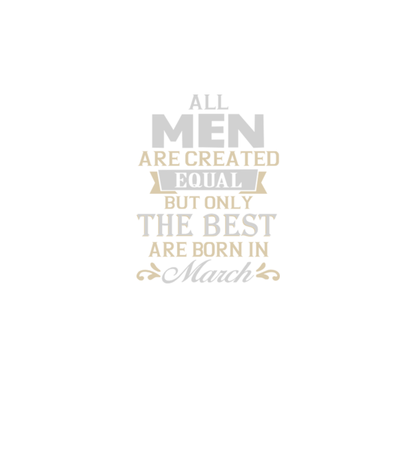 All men created equal but only the beat are born in march model albastru regal pe tricou