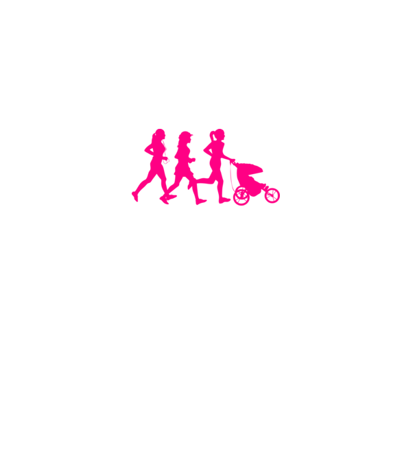 Running Mom model alb pe tricou