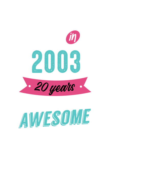 MADE IN 2003 model negru pe tricou