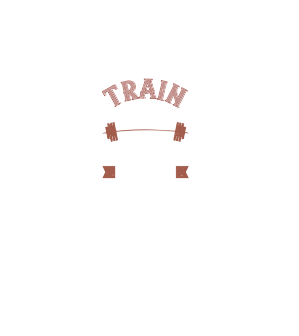 Train Hard model negru pe tricou