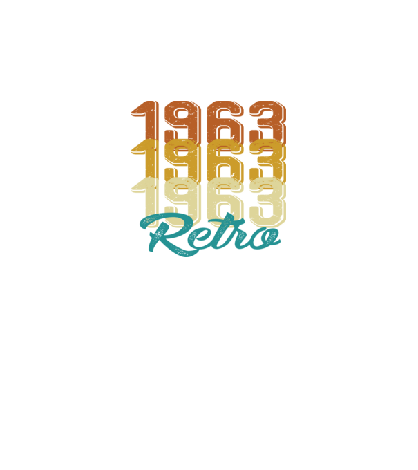 1963 Retro model alb pe tricou