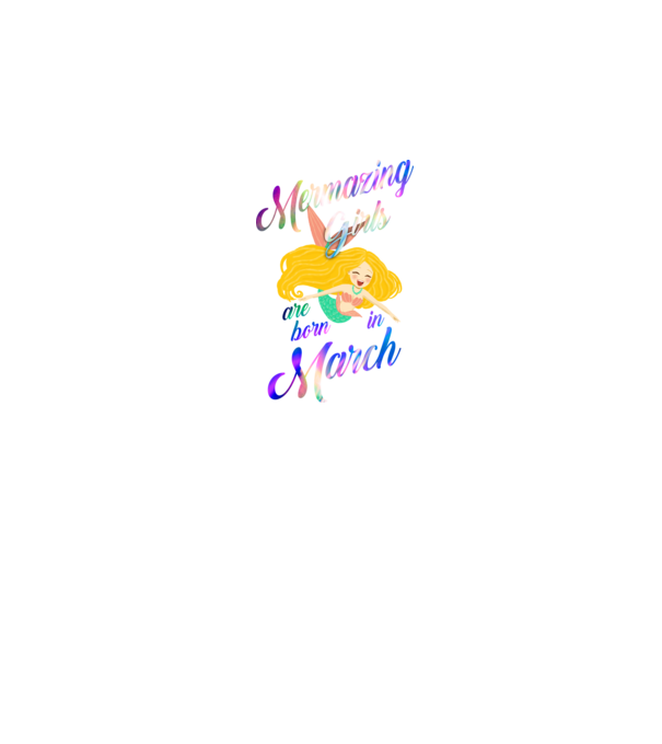 Mermazing girls are born march model negru pe tricou