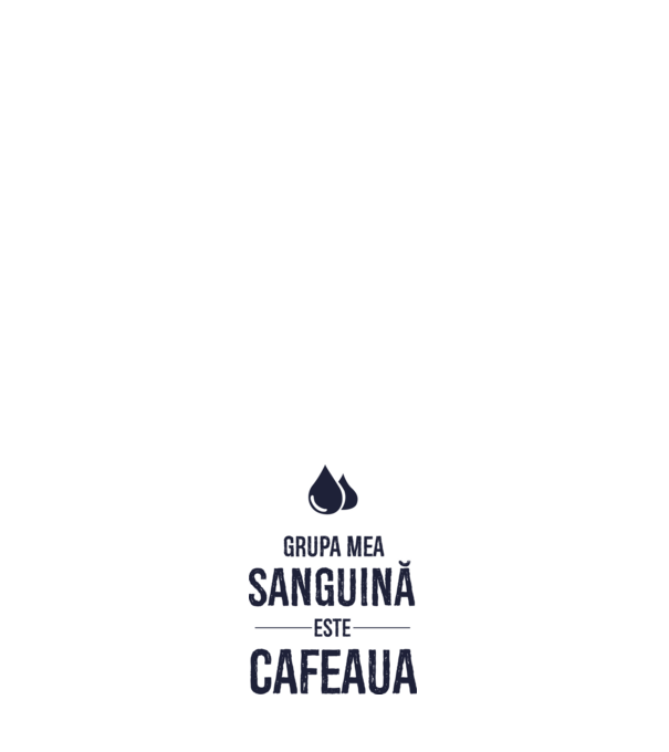 Grupa mea sanguină este cafeaua model roz deschis pe tricou