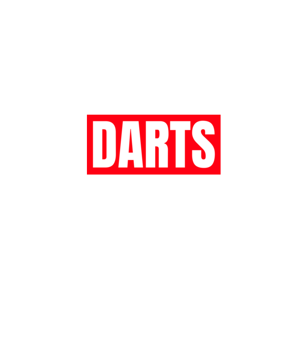 DARTS HERO model negru pe tricou