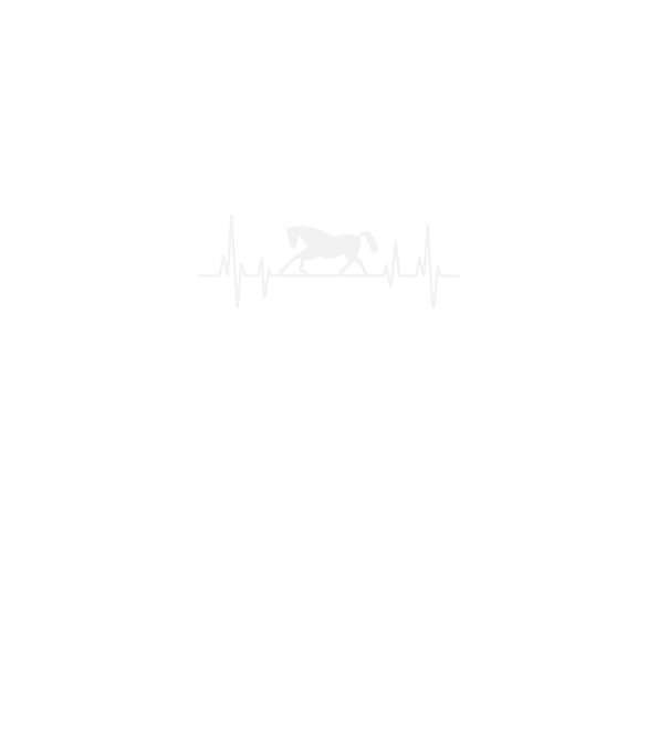 horse heartbeat model negru pe tricou