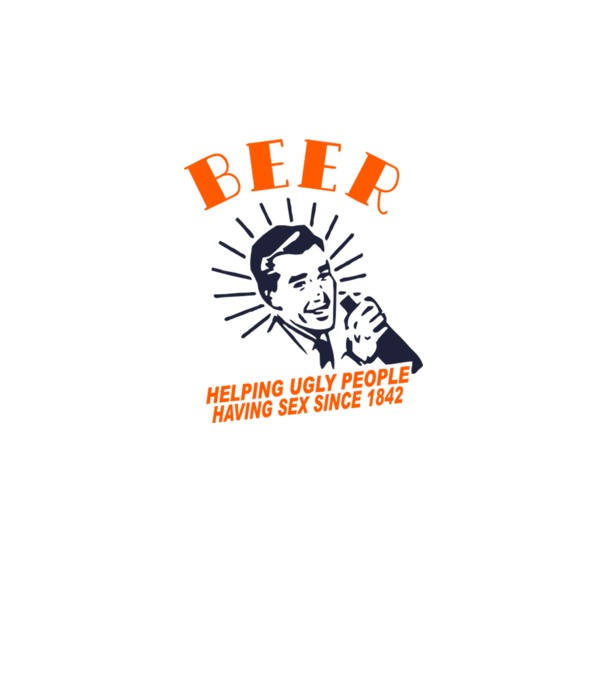 beeer model alb pe tricou