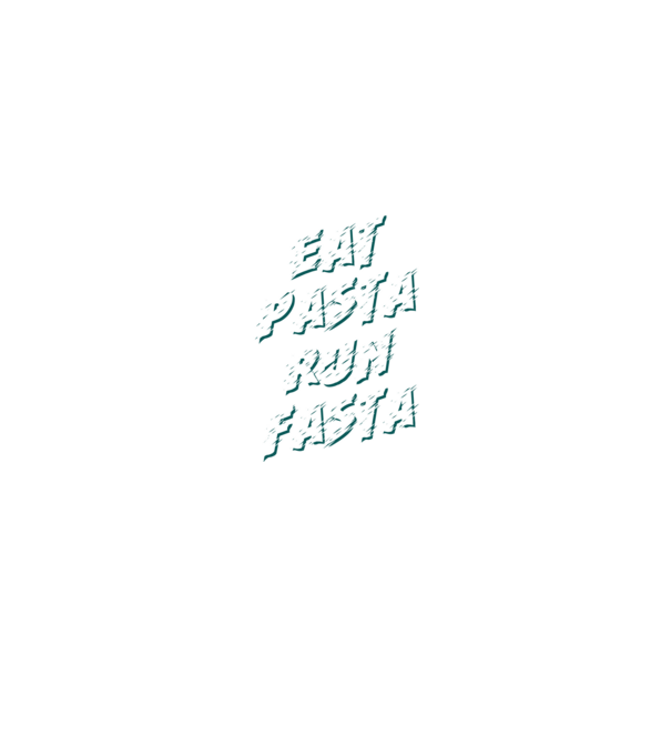 eat pasta run fasta model negru pe tricou