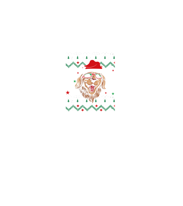 Ugly sweater dog model negru pe tricou