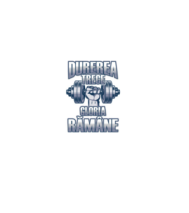 Durerea trece, gloria rămân model albastru deschis pe tricou