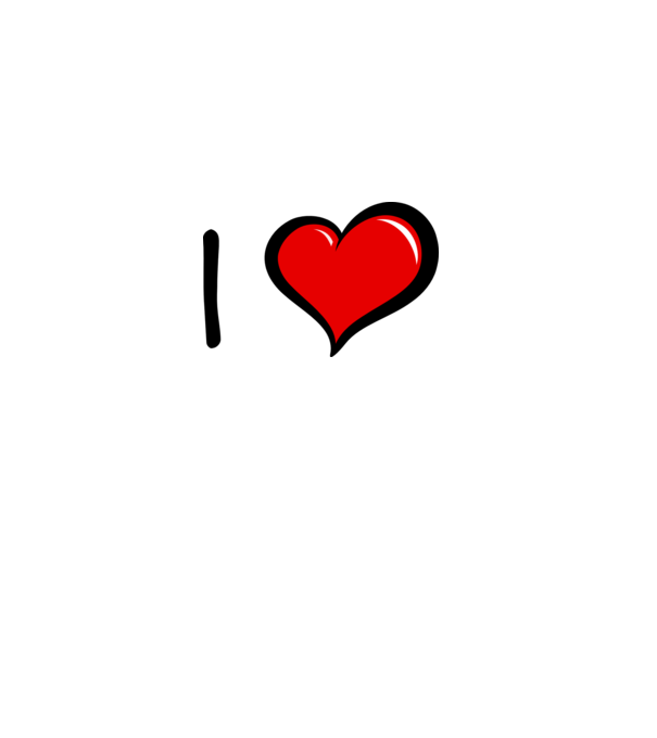 ilove model alb pe tricou