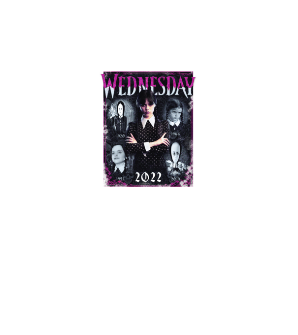 WEDNESDAY ADDAMS multi all time model negru pe tricou