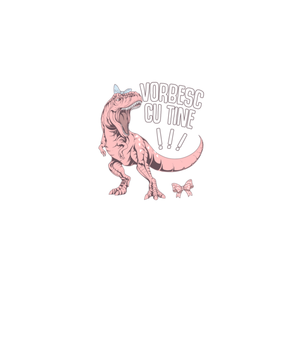 Vorbesc cu tine! #mamasaurus model negru pe tricou