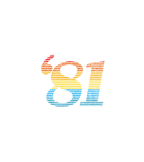 Retro Birthday 1981 model alb pe tricou