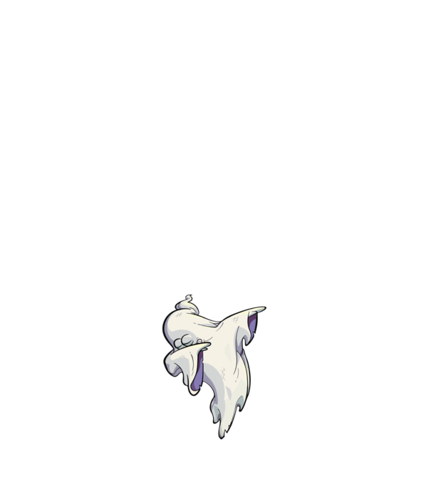 Dab ghost model negru pe tricou