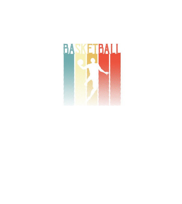 basketball vintage model negru pe tricou