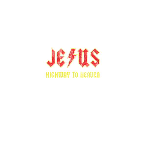 JESUS HIGHWAY TO HEAVEN model negru pe tricou
