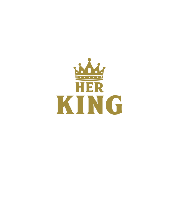 Her King model negru pe tricou