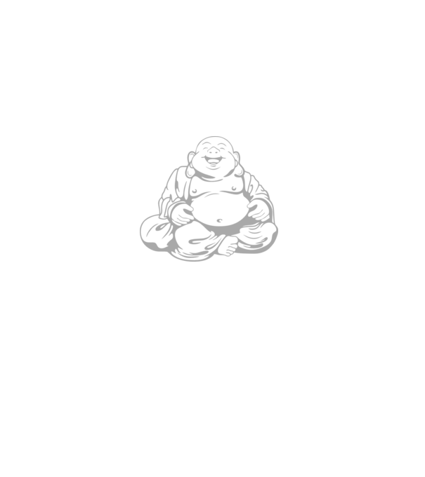 fat buddha model negru pe tricou
