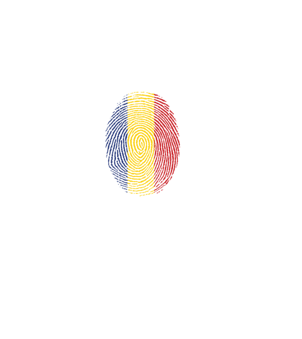 România fingerprint model albastru jeanși pe tricou