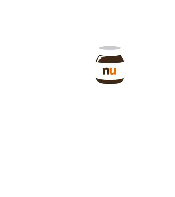 i love nutella model alb pe tricou