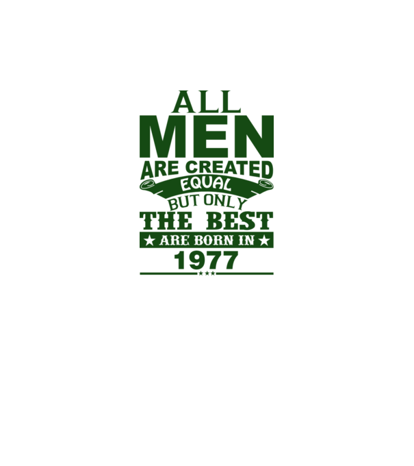 All men are created - 1977 model portocaliu neon pe tricou