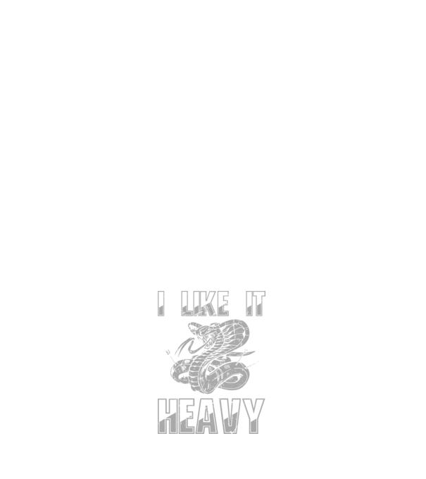 I like it heavy model negru pe tricou
