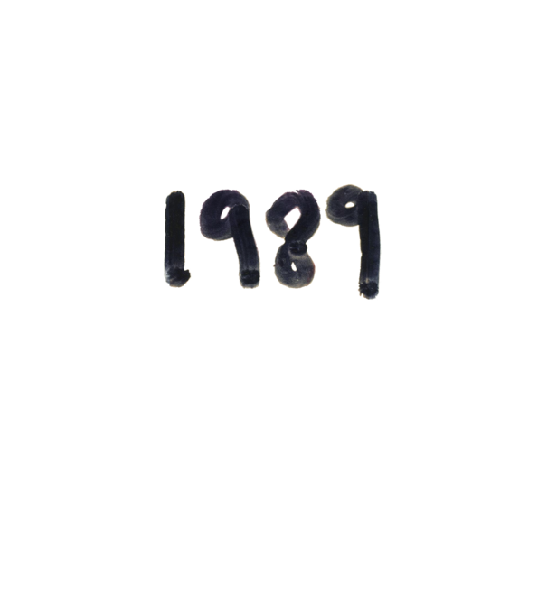 Taylor Swift 1989 text model alb pe tricou