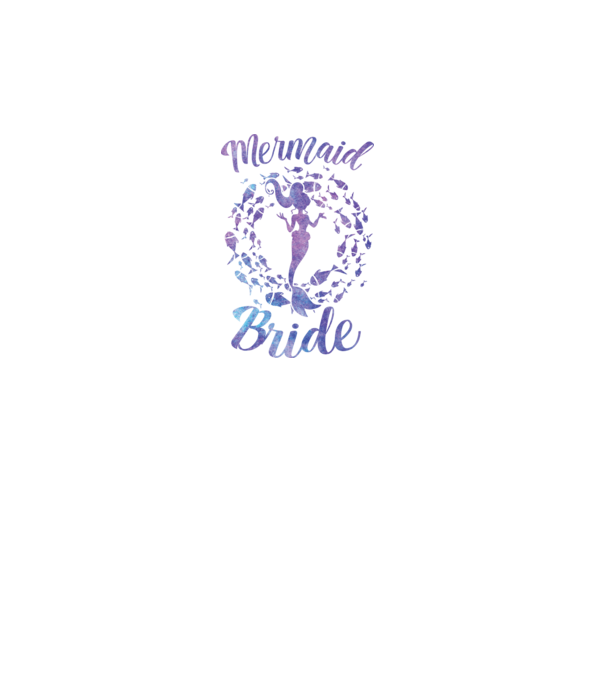 Mermaid bride aquarell model turcoaz pe tricou