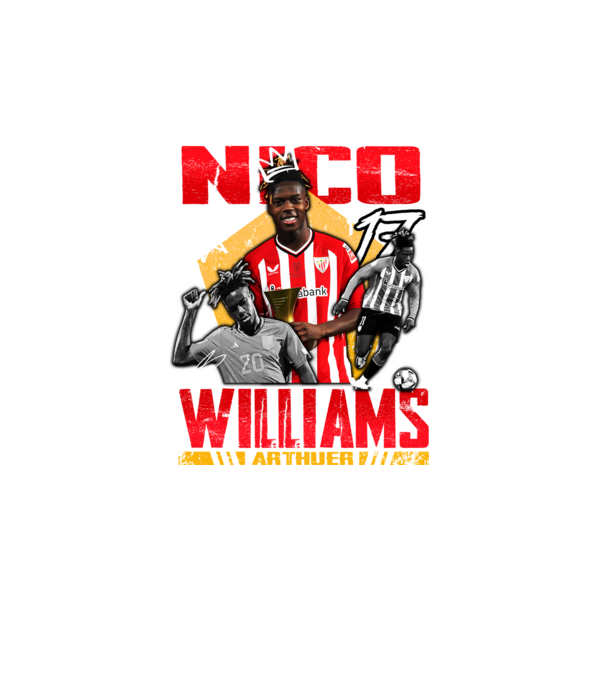 Nico Williams tribute model turcoaz pe tricou