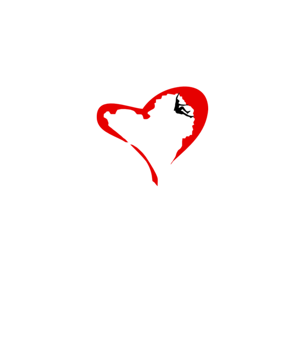 heartclimb model alb pe tricou