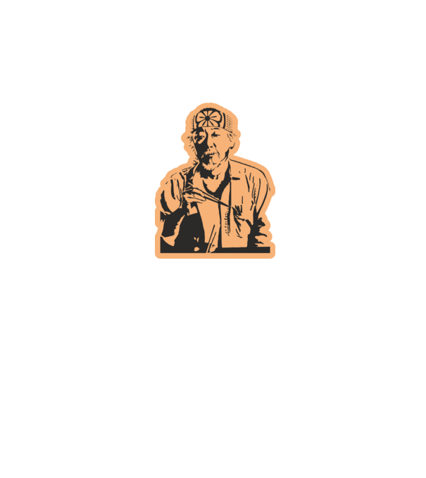 Mister miyagi cobra kai model alb pe tricou