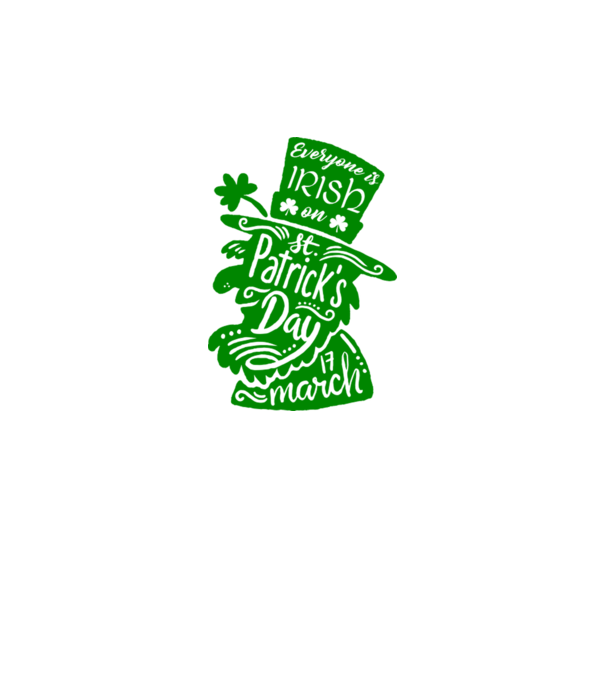 Everyone is irish leprechaun model alb pe tricou