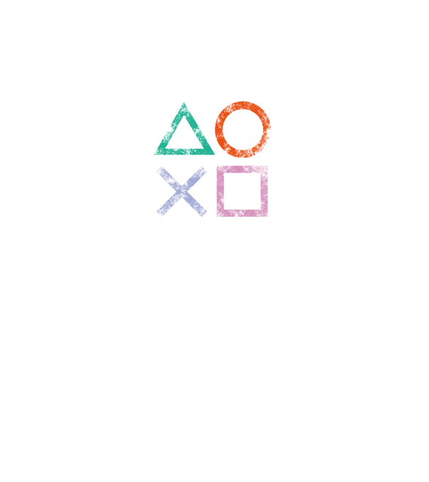 PlayStation icon model negru pe tricou
