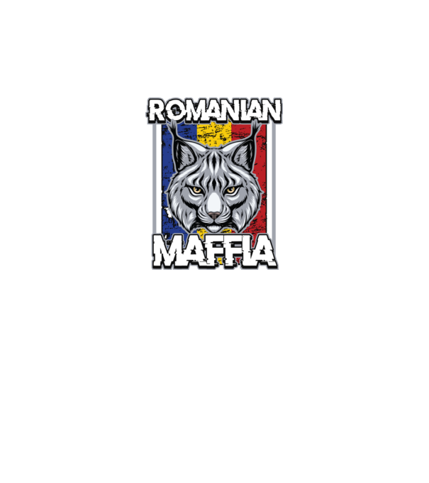 România maffia model negru pe tricou
