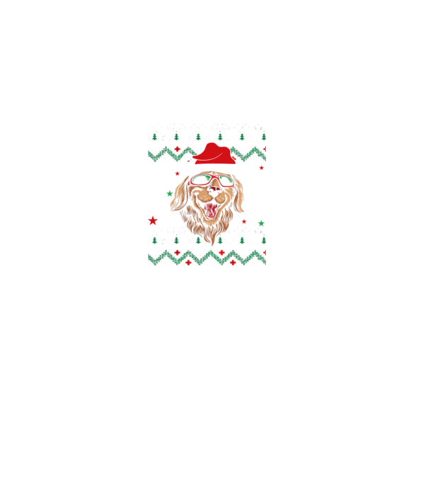 Ugly sweater dog model negru pe tricou